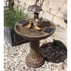 Smart Solar Duck Family Solar Water Feature -Lawn and Plant Care Store 39385 11913