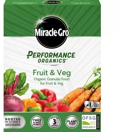 Miracle-Gro Performance Organic Fruit & Veg Plant Food 1kg 1 Miracle-Gro Performance Organic Fruit & Veg Plant Food 1kg