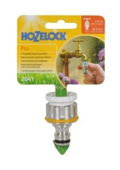 Hozelock Pro Metal Threaded Tap Connector (1/2 & 3/4 BSP) -Lawn and Plant Care Store 43823 6605