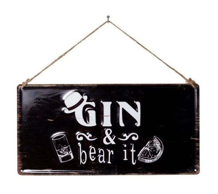 La Hacienda Gin & Bear It Garden Sign 1 La Hacienda Gin & Bear It Garden Sign