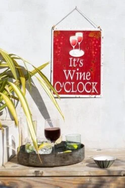La Hacienda It's Wine O'Clock Garden Sign -Lawn and Plant Care Store 47056 2093